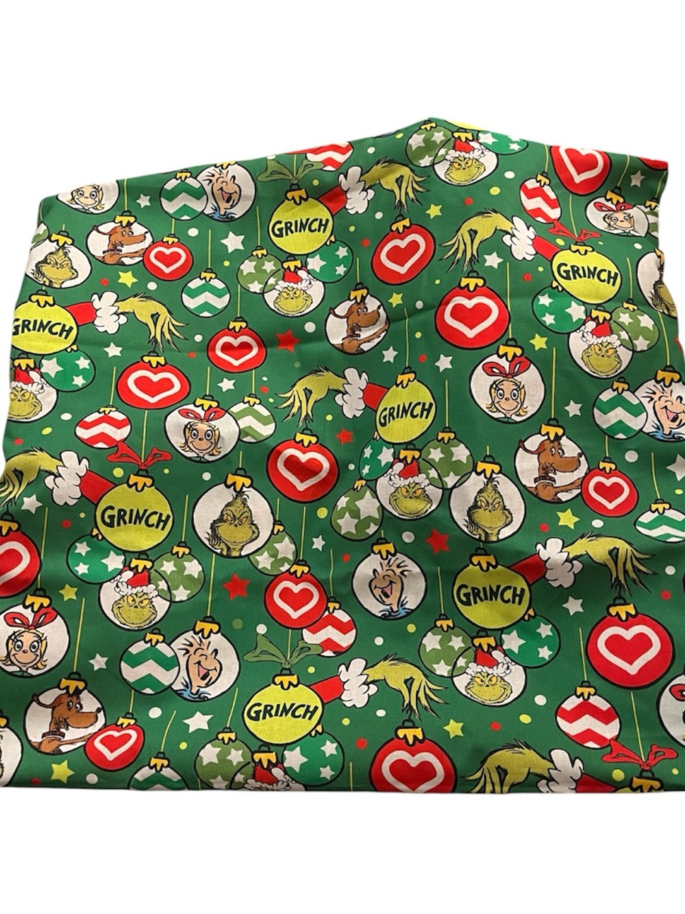 Dr. Seuss Grinch Green Christmas Pillow Case 15 by 15
